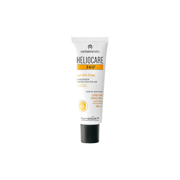 Heliocare 360 Gel Oil-Free Sunscreen SPF 50 Pa++++ Oily & Combination Skin, Anti-Acne, Matte Finish - 50 ml