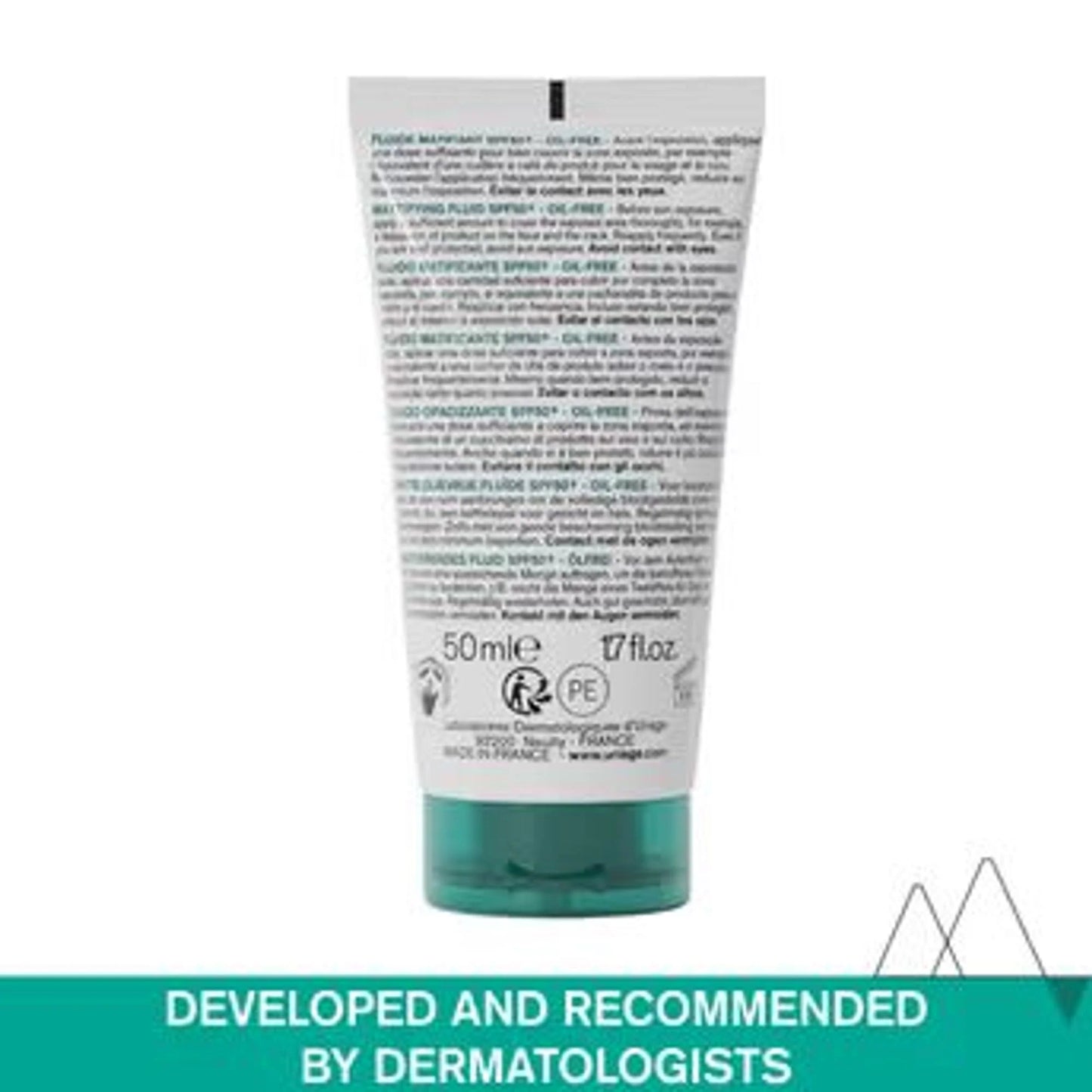 Uriage Hyseac Mattifying Fluid SPF50+ Light & Matt Texture Combination Oily Skin Dermat Recommended - 50 ml