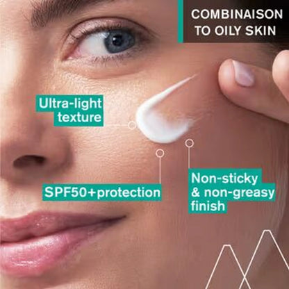 Uriage Hyseac Mattifying Fluid SPF50+ Light & Matt Texture Combination Oily Skin Dermat Recommended - 50 ml
