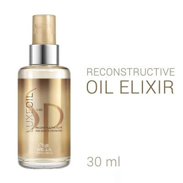 System Professional Luxe Oil Keratin Restore Reconstructive Elixir with Almond Oils for Smooth, Strong Hair - 30 ml