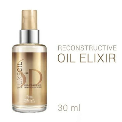 System Professional Luxe Oil Keratin Restore Reconstructive Elixir with Almond Oils for Smooth, Strong Hair - 30 ml