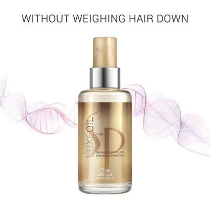 System Professional Luxe Oil Keratin Restore Reconstructive Elixir with Almond Oils for Smooth, Strong Hair - 30 ml