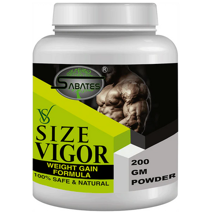 Sabates Size Vigour Weight Gain Formula Powder - 200 gm