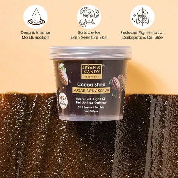 Bryan & Candy Cocoa Shea Sugar Body Scrub - 250 gm