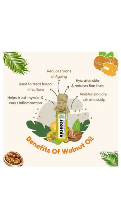 Shuddh Natural Pure Walnut Oil Cold Pressed - 60 ml