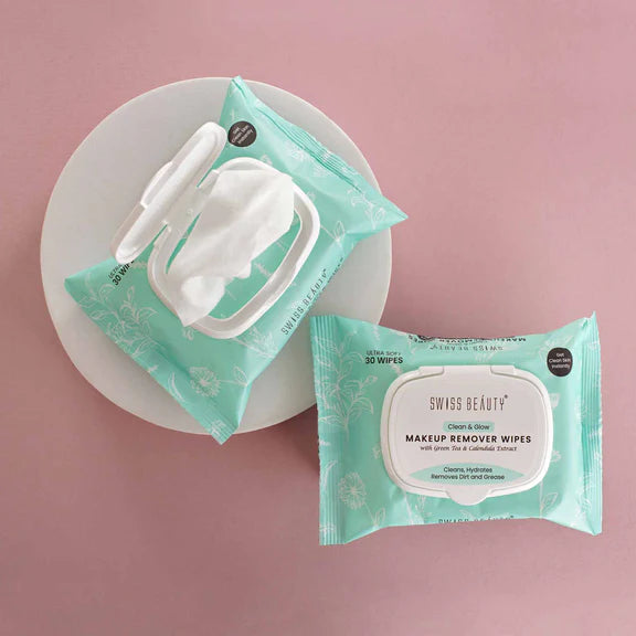 Swiss Beauty Clean And Glow Makeup Remover Wipes - 30 wipes