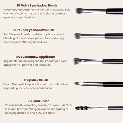 Matt Look Brush Chemistry Master Pro Artistry - Set of 12 - 12 Pcs