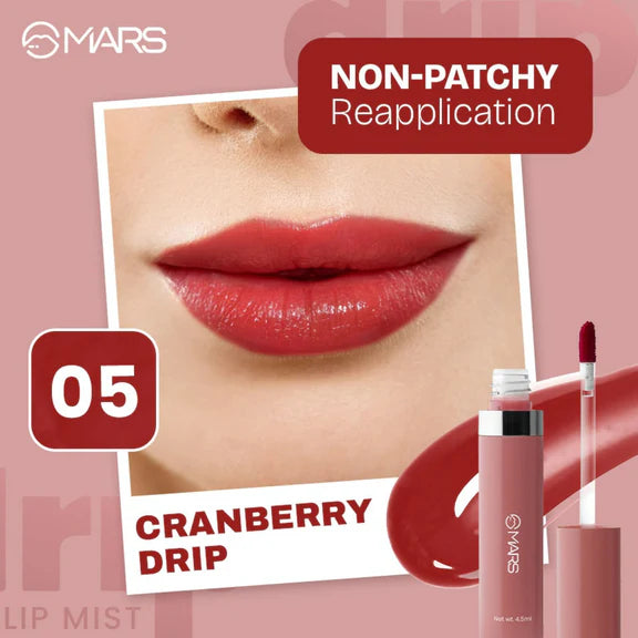 MARS Cosmetics Drip Lip Mist - 05 Cranberry Drip - 4.5 m