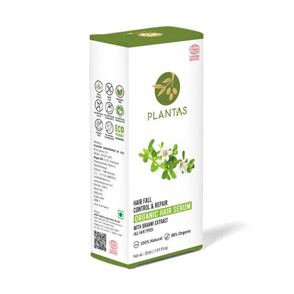 Plantas Hair Fall Control & Repair Organic Hair Serum - 30 ml