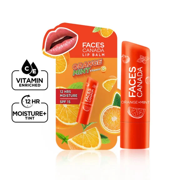Faces Canada Vitamin C Lip Balm - Orange Mint - 4.8 gm