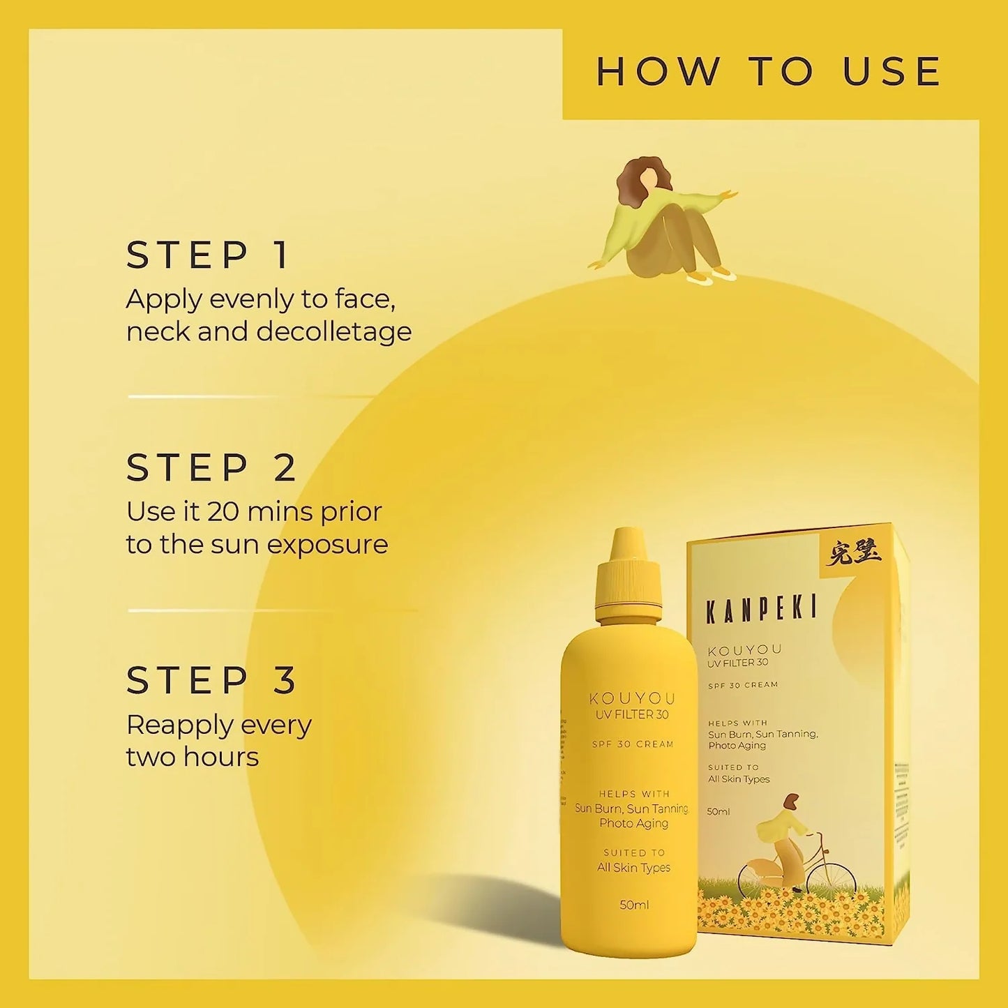 Kanpeki Kouyou UVF Filter Sunscreen SPF 30 - 50 ml