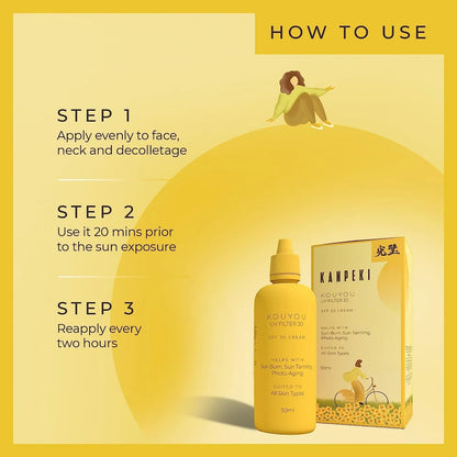 Kanpeki Kouyou UVF Filter Sunscreen SPF 30 - 50 ml
