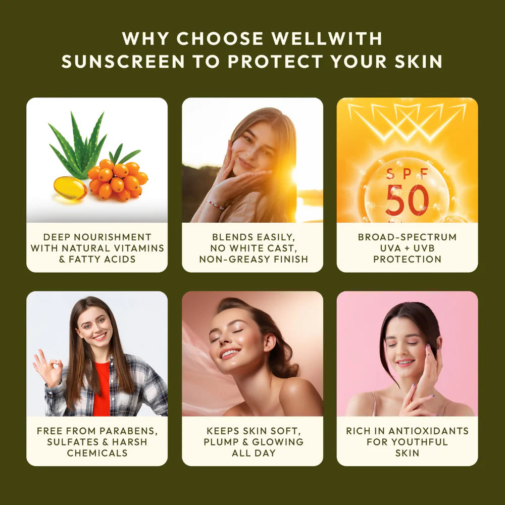 Wellwith Whipped Sunscreen Lotion SPF 50 - 50 gm