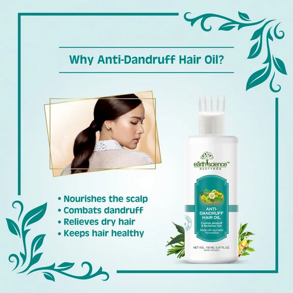 Earth Science Ayurveda Anti Dandruff Hair Oil - 150 ml