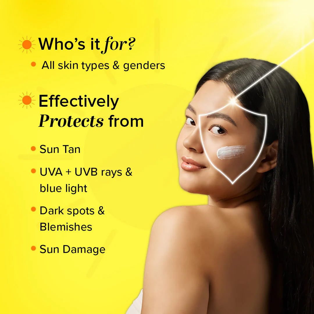 Khadi Natural Vitamin C + Hyaluronic Acid Sunscreen SPF 50 PA+++ - 100 gm