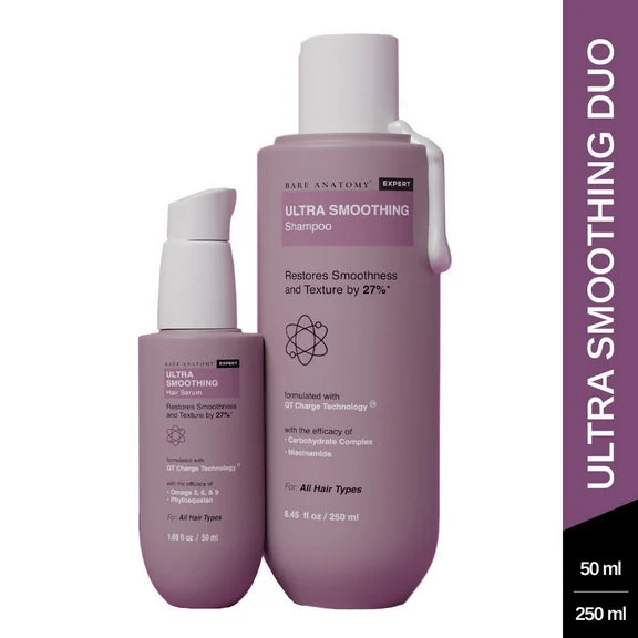 Bare Anatomy Expert Ultra Smoothing Hair Serum & Shampoo Duo - combo