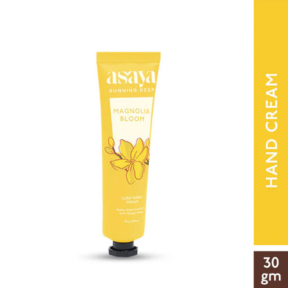 Asaya Magnolia Floral Hand Cream Softens Dry, Rough Hands For Men & Women - 30 gm