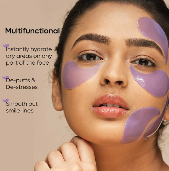 mCaffeine Black Tea Hydrogel Under Eye Patches with Vegan Collagen Peptide - Anti-Ageing - 30 Patches