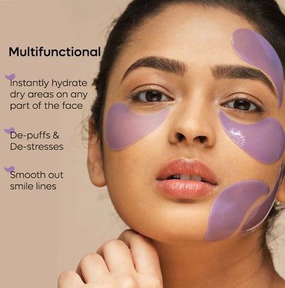 mCaffeine Black Tea Hydrogel Under Eye Patches with Vegan Collagen Peptide - Anti-Ageing - 30 Patches