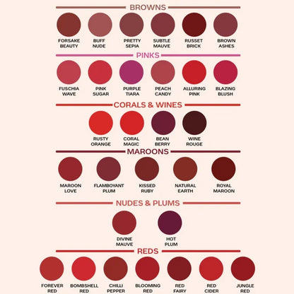 Faces Canada Weightless Matte Finish Lipstick - Pink Sugar 04 - 4 gm