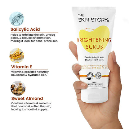 The Skin Story Salicylic Acid Brightening Face Scrub - 100 gm