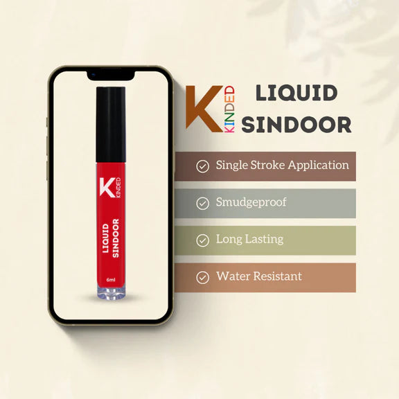 KINDED Liquid Sindoor - 02 Red - 6 ml