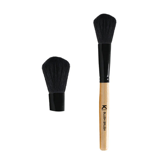 KINDED Professional Natural Wooden Handle Blush Makeup Brush - 20 gm