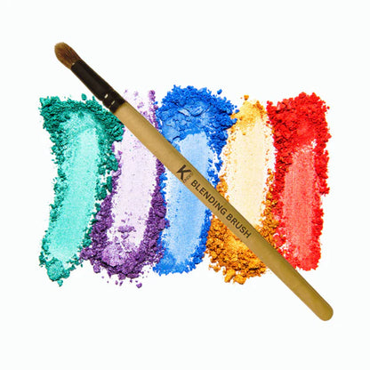 KINDED Professional Natural Wooden Handle Bullet Blending Makeup Brush - 20 gm