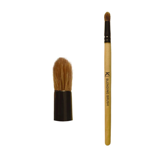 KINDED Professional Natural Wooden Handle Bullet Blending Makeup Brush - 20 gm