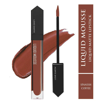 Love Earth Liquid Mousse Lipstick - Spanish Coffee - 6 ml