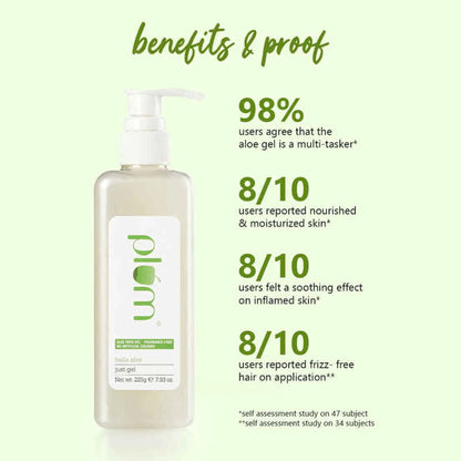 Plum Hello Aloe Just Gel Pump For All Skin & Hair Types - 225 gm