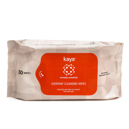 Kaya Everyday Cleansing Wipes - Everyday Essentials (30 Pieces) - 30 Pieces