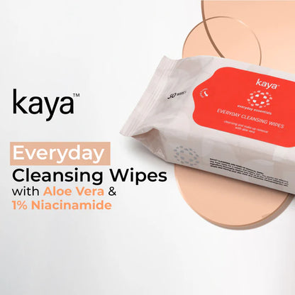 Kaya Everyday Cleansing Wipes - Everyday Essentials (30 Pieces) - 30 Pieces