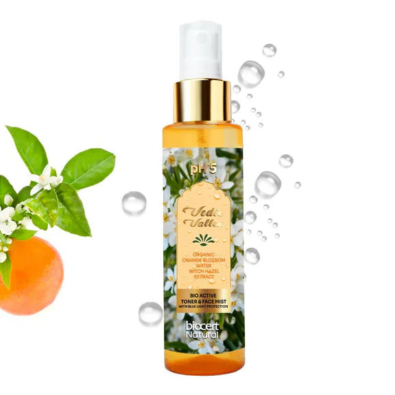 Vedic Valley Face Mist & Toner With Blue Light Filters Orange Blossom - 100 ml