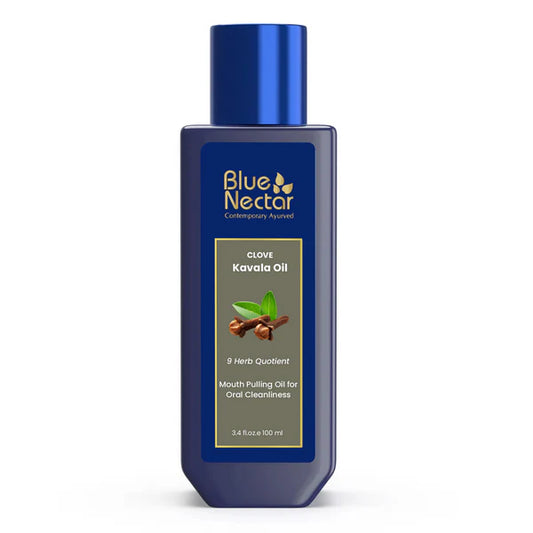 Blue Nectar Clove Oil Pulling Ayurvedic Mouthwash - 100 ml