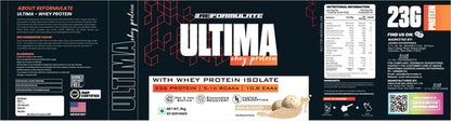 Reformulate Ultima I Whey Protein with Isolate I 23 G Protein I 5.1G BCAA I 10.8 EAA I Pre & Probiotics - Malai - 2 kg