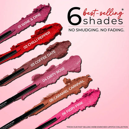 Just Herbs Fill & Define Lip Liner - Fiery Pink - 0.3 gm