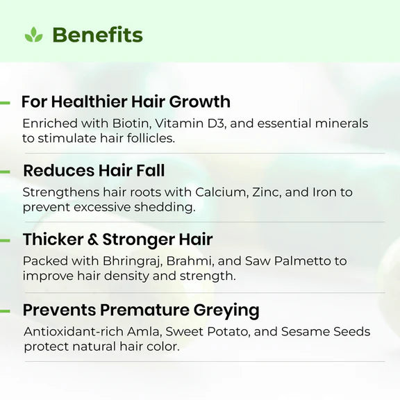 Avimee Herbal Keshmadhu Hair Growth Capsule with Biotin - 60 caps