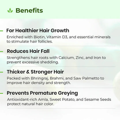 Avimee Herbal Keshmadhu Hair Growth Capsule with Biotin - 60 caps