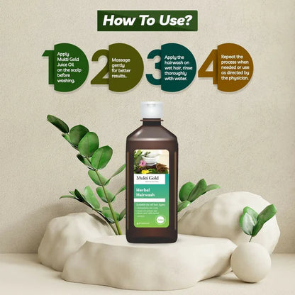 Axiom Mukti Gold Herbal Hair Wash (Flip Top) - 400 ml