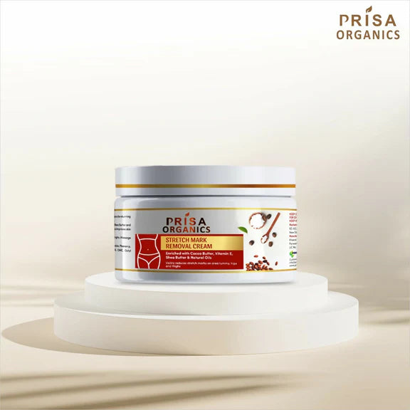 Prisa Organics Stretch Mark Removal Cream To Reduce Stretch Marks, Scars, Spots, Discolouration