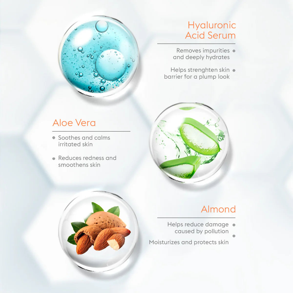 VLCC Hydra Nourish Scrub With Hyaluronic Acid Serum Aloe Vera & Almond