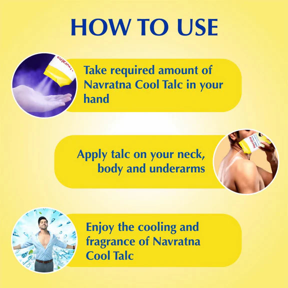 Navratna Cool Arctic Blossom Talc - 400 gm