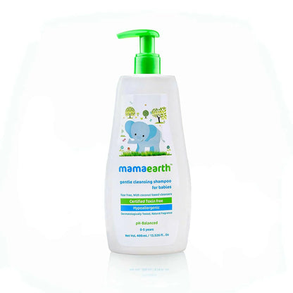 Mamaearth Gentle Cleansing Natural Baby Shampoo & Mamaearth Deeply Nourishing Natural Baby Wash -