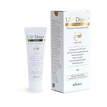 Brinton UV Doux Gold Silicone Sunscreen Gel SPF 50 - 50 gm