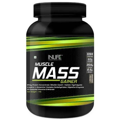 Inlife Muscle Mass Gainer Powder - 1 kg