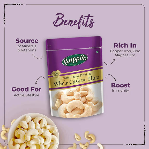 Happilo Premium Dry Fruit Combo (Almond, Cashews, Pistachios & Inshell Walnuts) - Combo