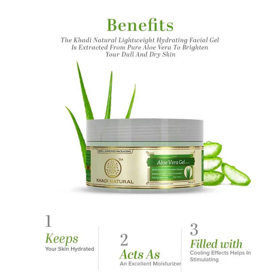 Khadi Natural Aloe Vera (Green) Facial Massage Gel - 200 gm