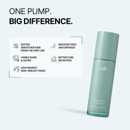 La'dor Wonder Full Korean Hair Serum for Dry & Frizzy Hair - Reduces Split Ends & Locks in Moisture - 100 ml