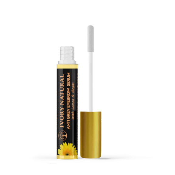 Ivory Natural Grey Eyebrow Serum - Rejuvenates, Nourishes, And Restores Natural Color Of Eyebrows - 10 ml
